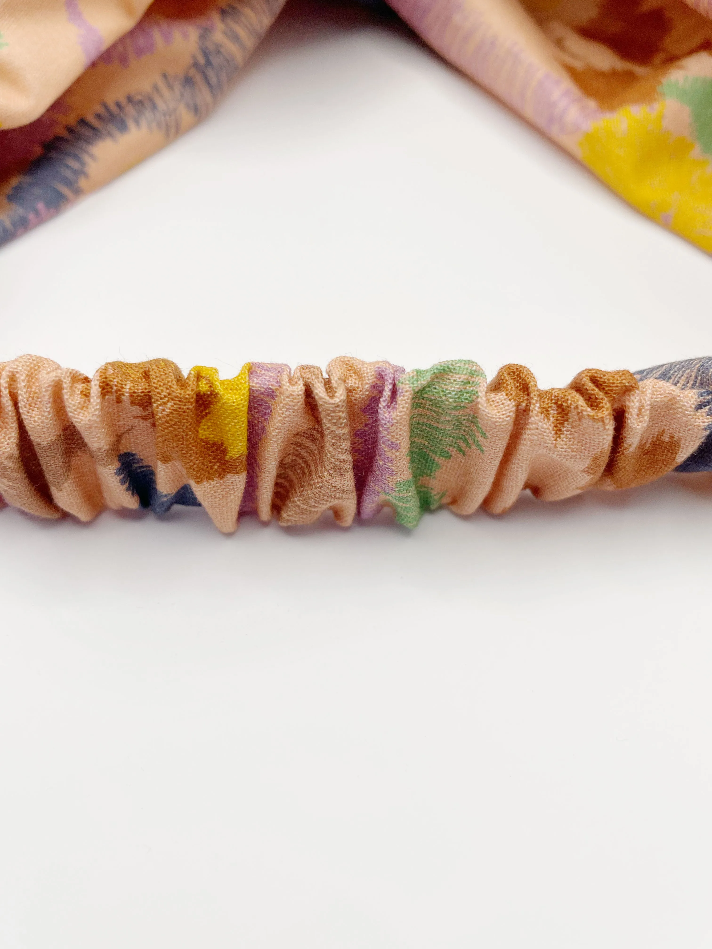 Abstract Earth Tone Twist Headband  Sonoran Desert Hills Boho Headband