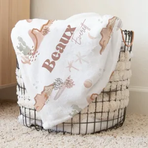Boho Desert Personalized Baby & Kids Blanket