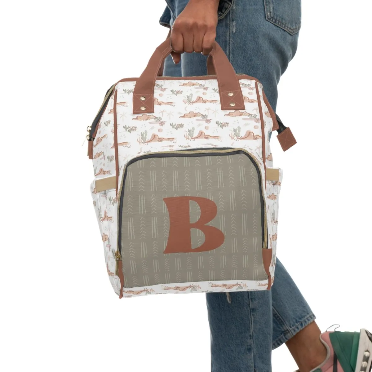 Boho Desert Personalized Backpack Diaper Bag