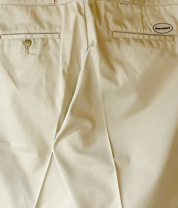 DESCENDANT/DW-19 TC TWILL WORK TROUSERS ANTISTATIC (BEIGE)