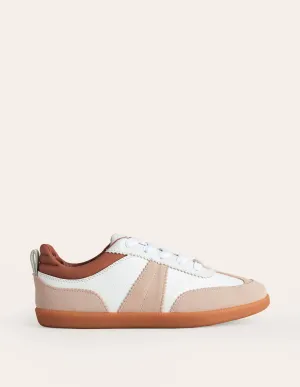 Erin Retro Tennis Trainers-White Mix