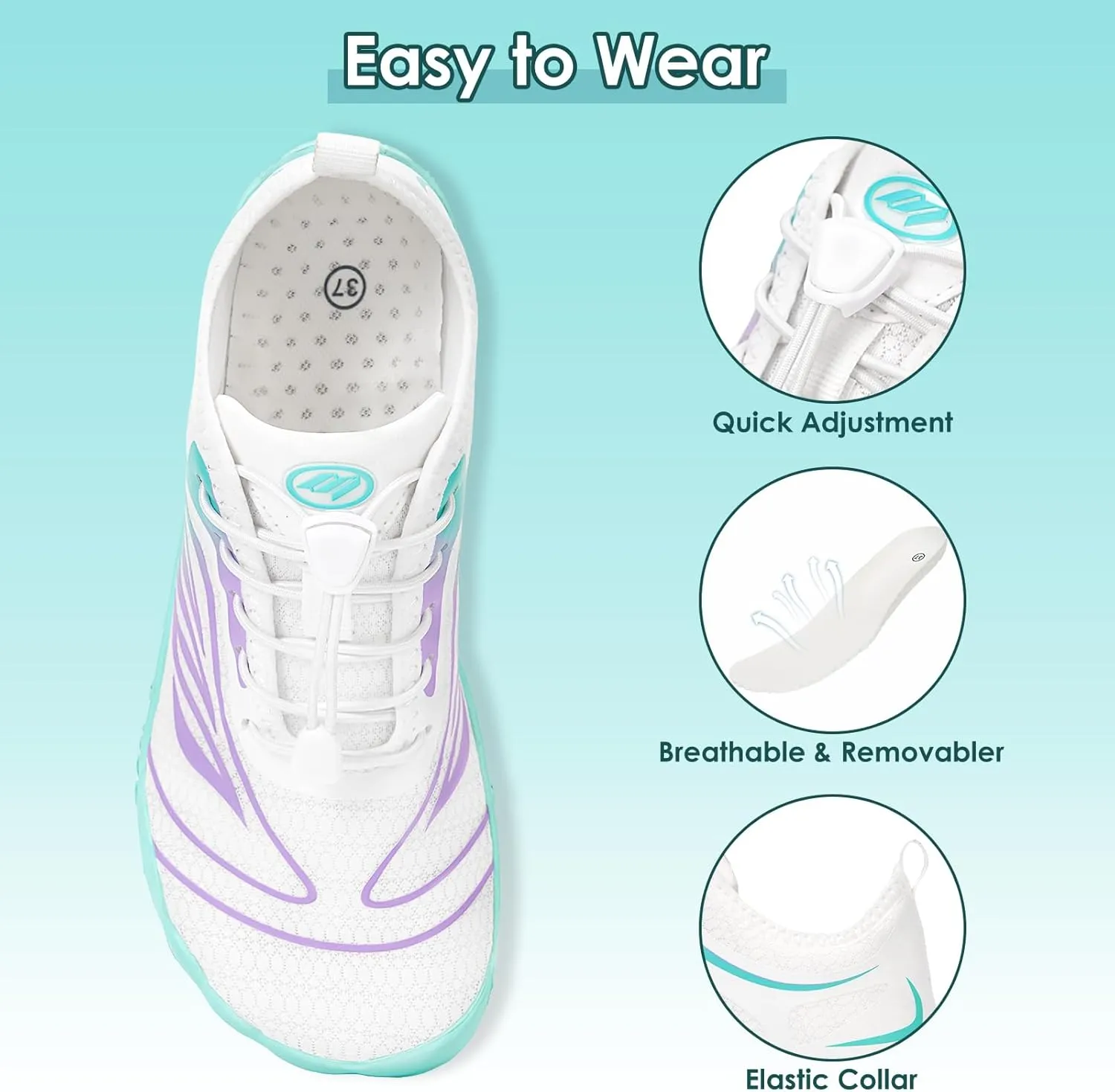 Hike Barefoot Shoes Women Men,Wide Toe Water Shoes 2025 New Breathable Grounded Footwear Non-Slip Fashion Hiking Shoe for Walking Swim Pool Beach Outdoor Water Sports