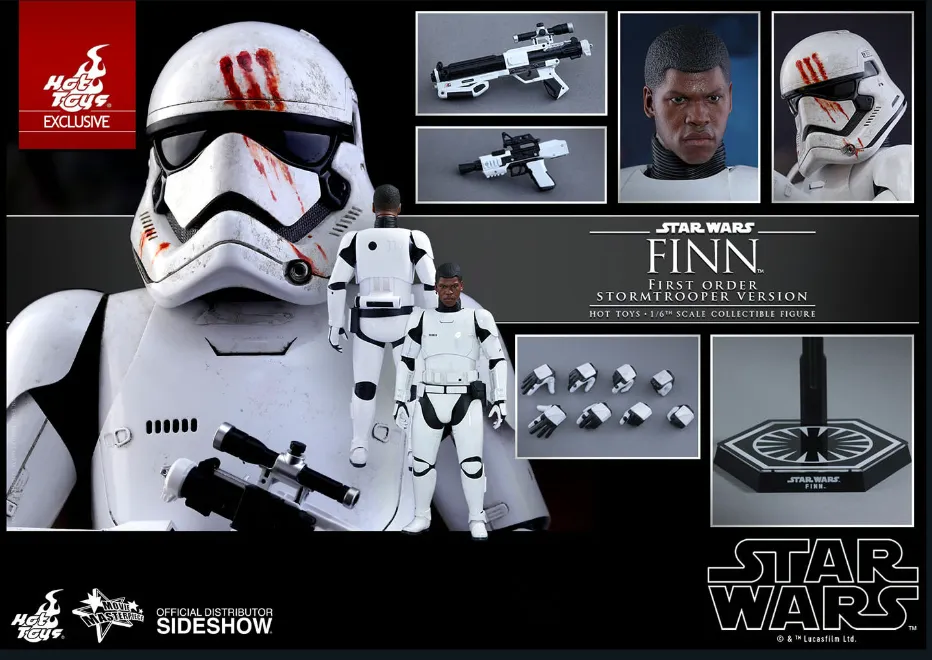 HOT TOYS STAR WARS EPISODE VI THE FORCE AWAKENS FINN FIRST ORDER STORM TROOPER EXCLUSIVE- MMS367