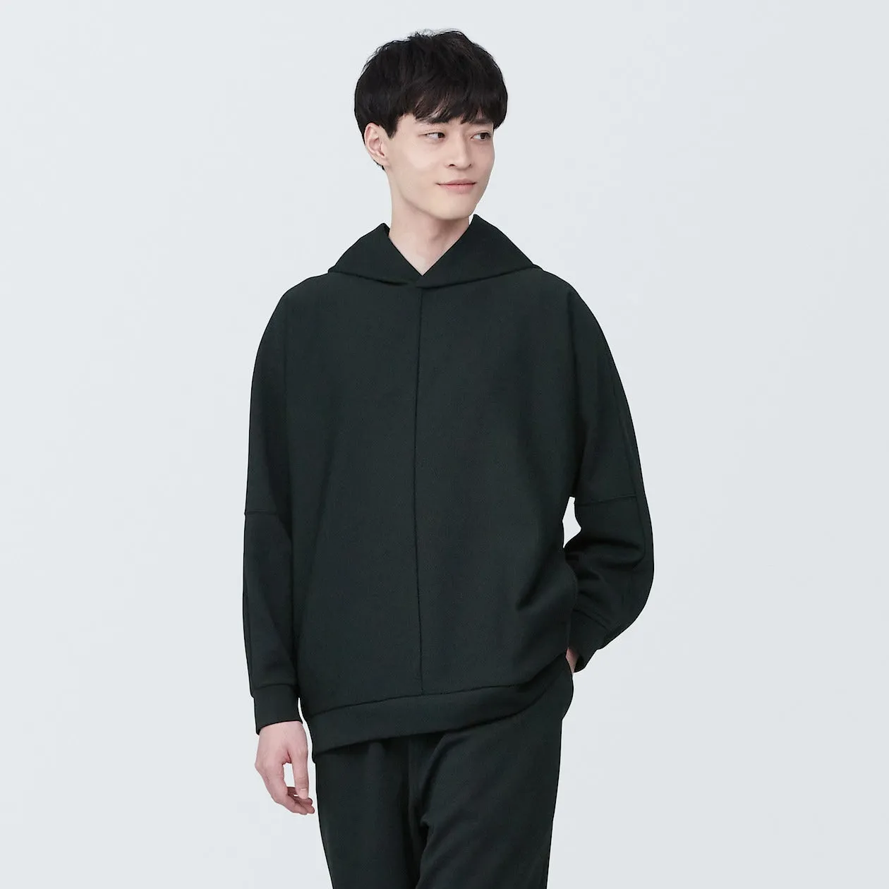 MUJI Labo Water Repellent Double Knitted Hoodie