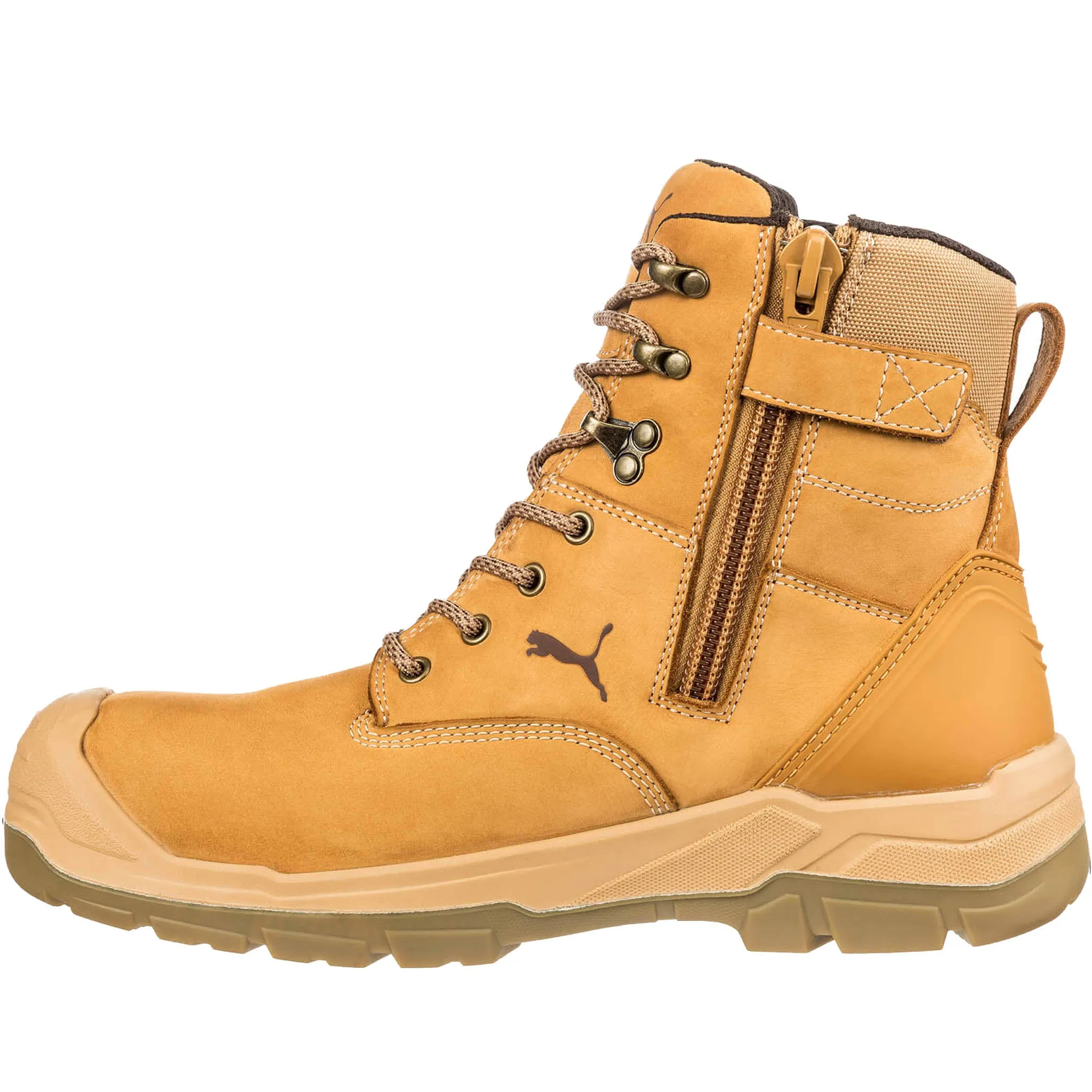 Puma Women's 630565 Conquest Wheat 7" Waterproof Composite Safety Toe Metal Free Work Boots