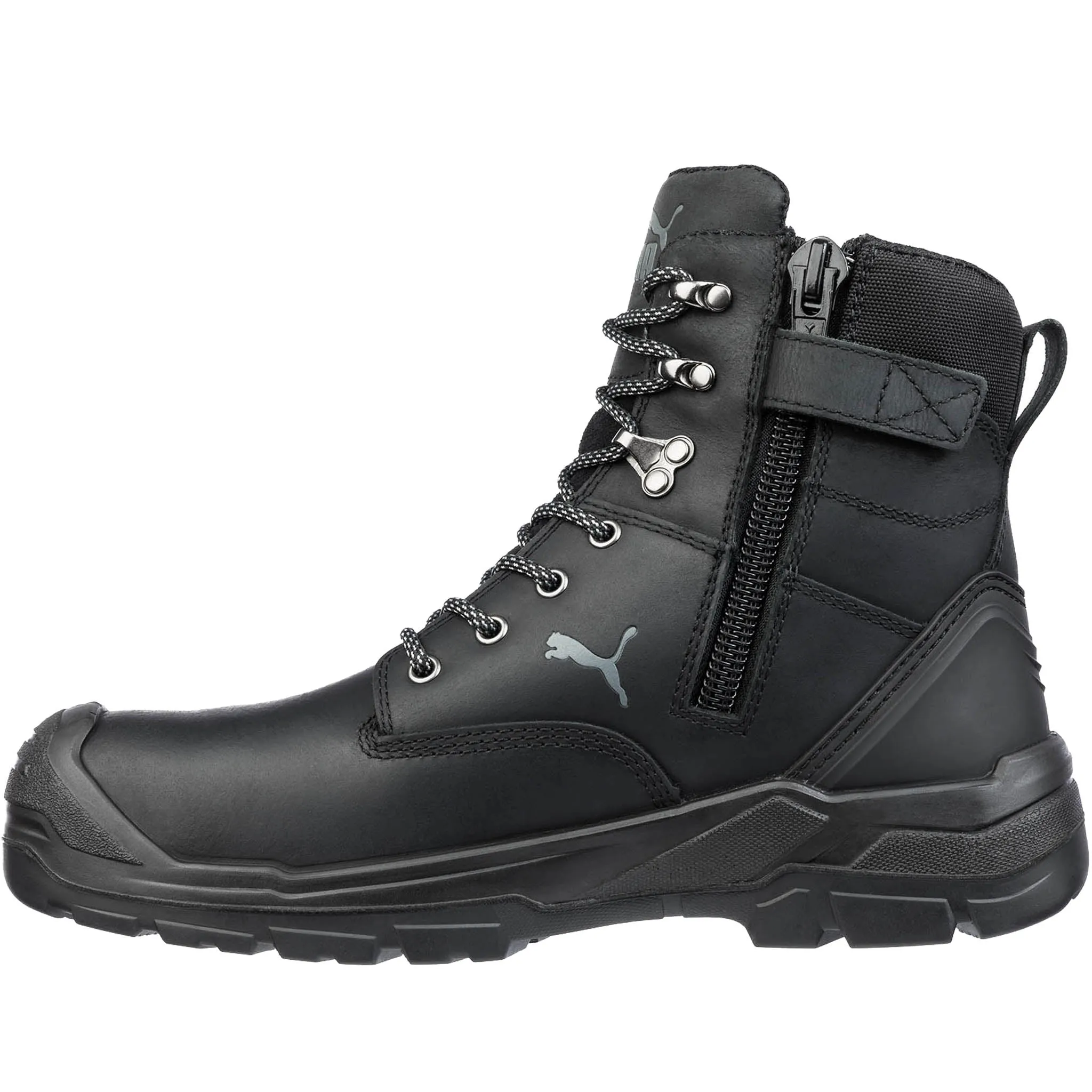 Puma Women's 630675 Conquest 7" Black Waterproof Composite Safety Toe Work Boots