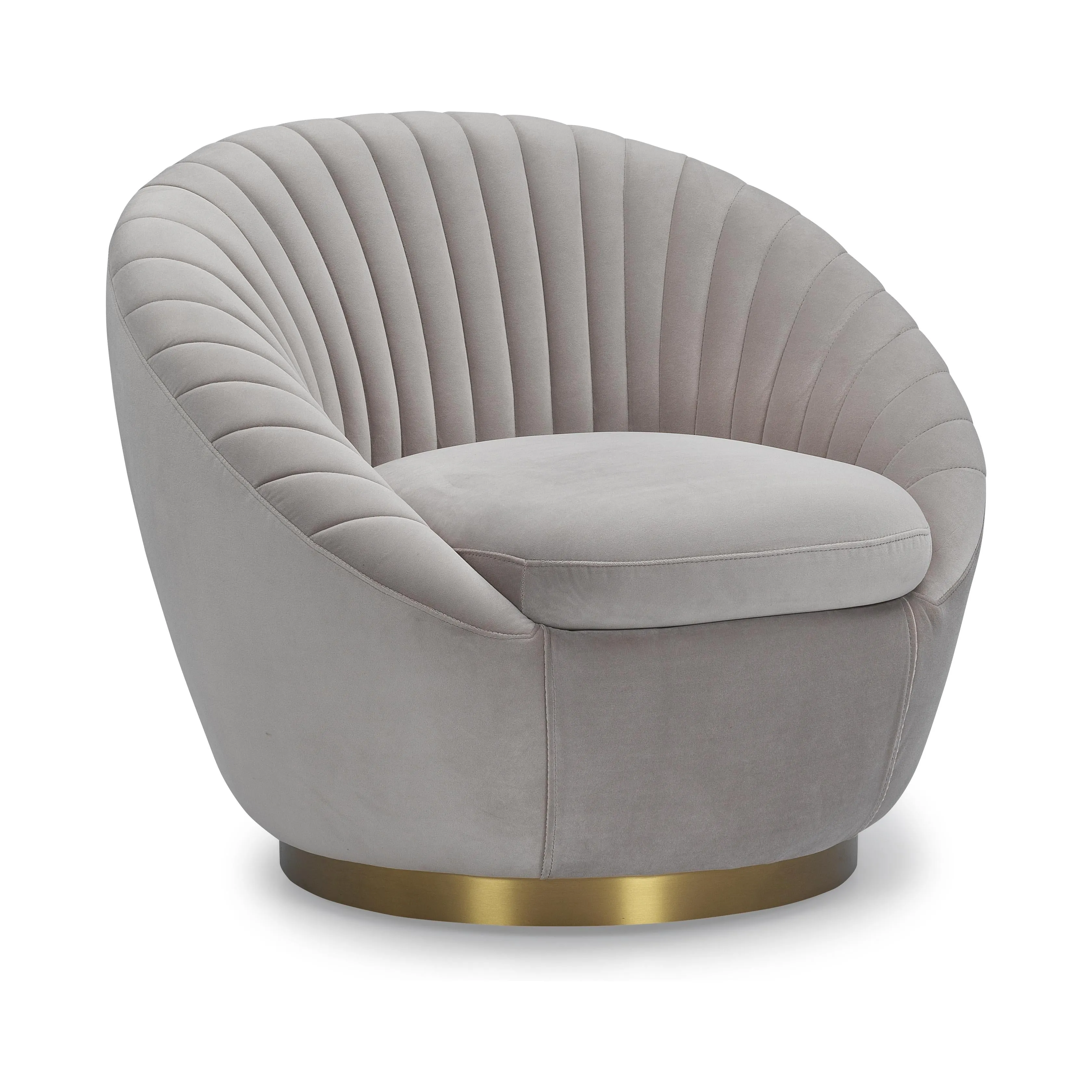 SHELL Velvet Accent Chair
