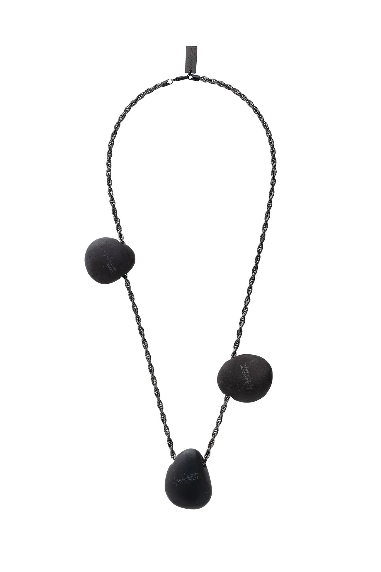 STONE/BRASS NOMAD NECKLACE C