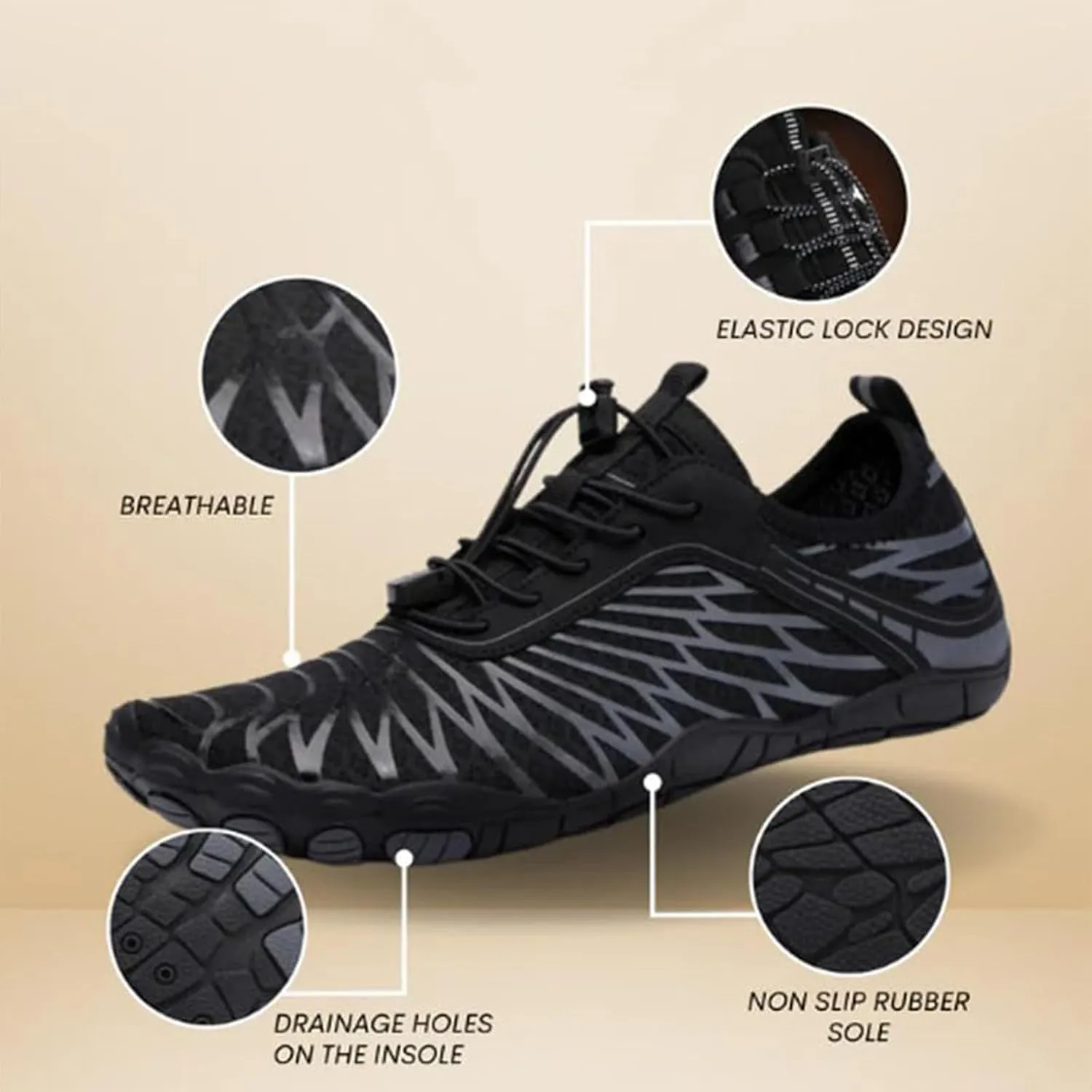 StoneLiquid Outlivia Barefoot Shoes, Hike Women Footwear Walking Shoes with Wide Toe Box