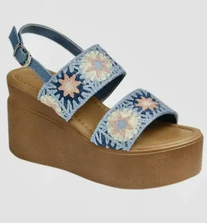Vineyard Crochet Platform Shoes