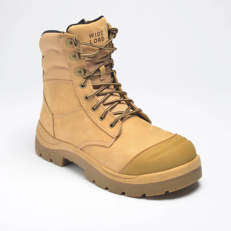 Wide Load 890WZC Wheat 8 Inch Zip Composite Cap Safety Boot
